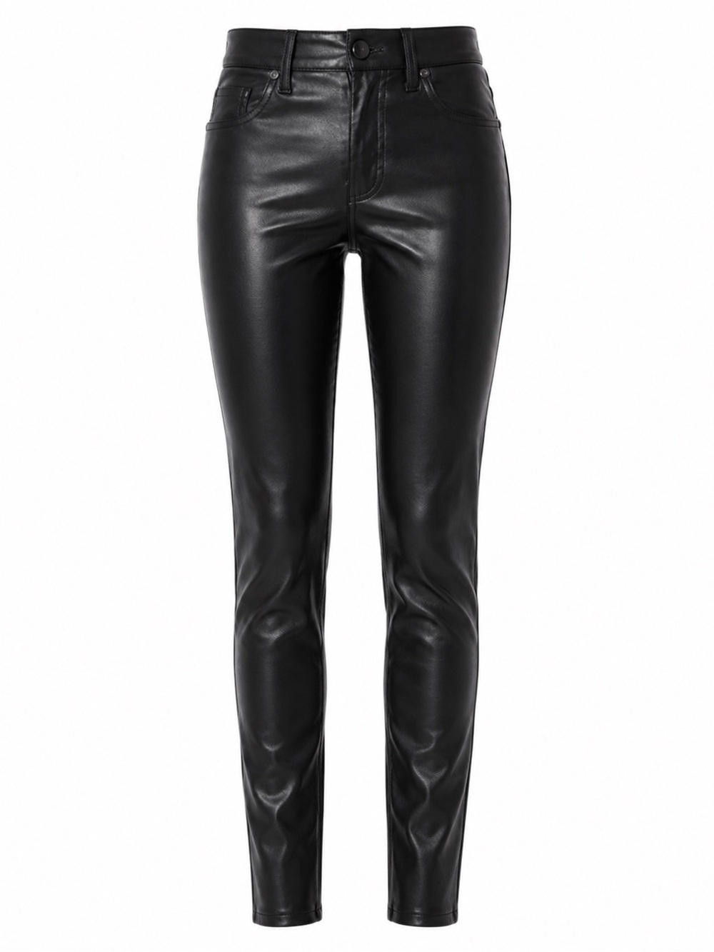 Veronica Beard Debbie Ankle Skinny High Rise Faux Vegan Leather - Size 27